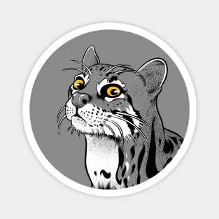 Ocelot cat tattoo Magnet